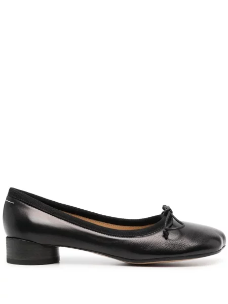 Balerini Mm6 Maison Margiela din piele negru