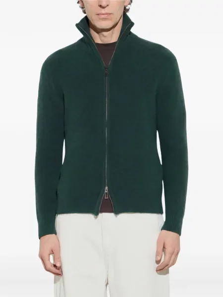 Pulover Paolo Pecora tricotate verde