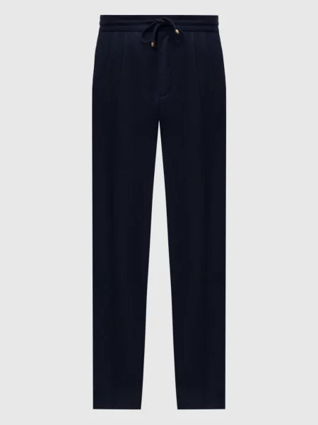 Шерстяные брюки Brunello Cucinelli синие