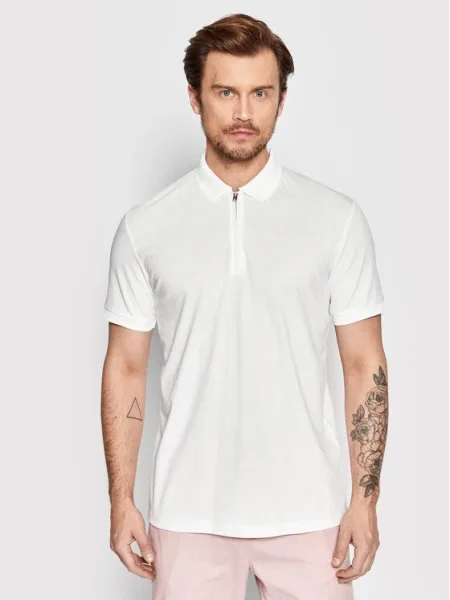Selected Homme Tricou polo Fave alb