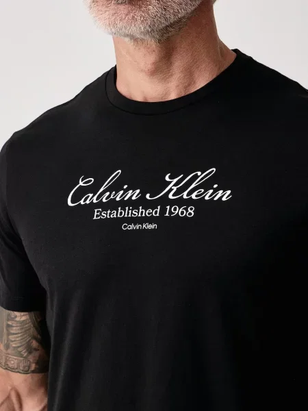Calvin Klein Jeans тениска мъжка от черно