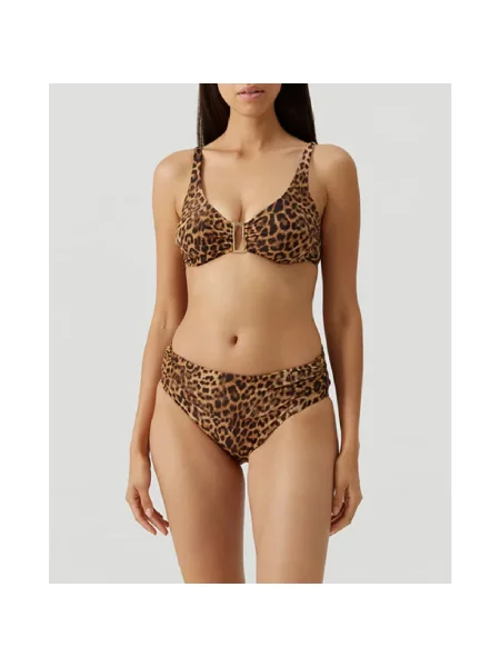 Top Melissa Odabash w grochy brązowy