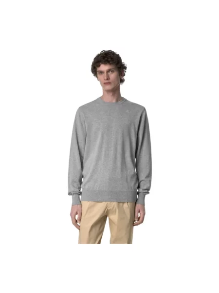 Sweter K-way z kapturem szary