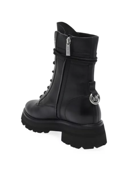Botine Michael Michael Kors din piele de căprioară cu autograf maro