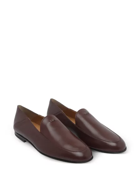 Bőr loafer Tod's autogrammal barna