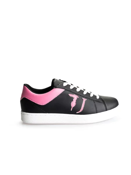 Sneakersy Trussardi skórzane czarne