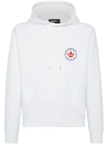 Hanorac cu glugă Dsquared2 alb