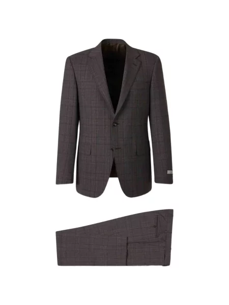 Costum Canali în carouri maro