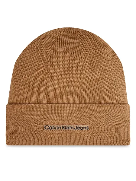 Sapka Calvin Klein Inst Embro Bézs fekete