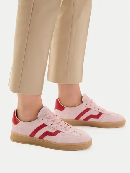 Sneakersy ze skóry naturalnej model ‘Cuzima’ Gant różowe