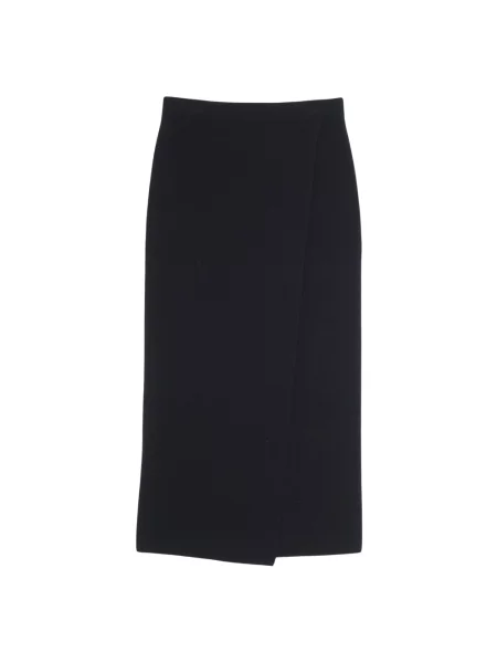 Spódnica midi Max Mara z kaszmiru niebieska