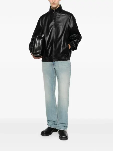 Geanta de piele Givenchy alergare negru