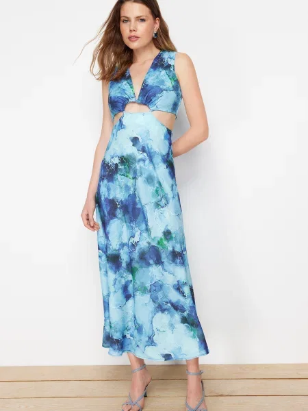 Rochie maxi Trendyol albastru