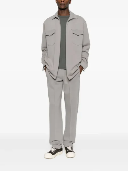 Pantaloni Notrainproof plisate gri