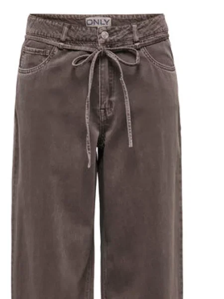 ONLY Jeans hlače Gianna Straight Leg rjava
