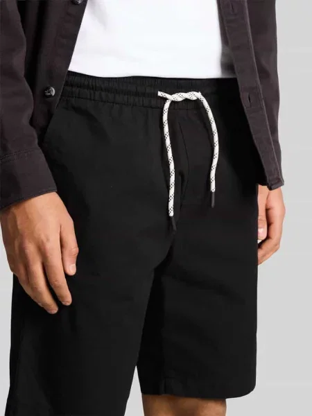 Szorty dresowe w kroju regular fit z czystej bawełny Tom Tailor Denim czarne