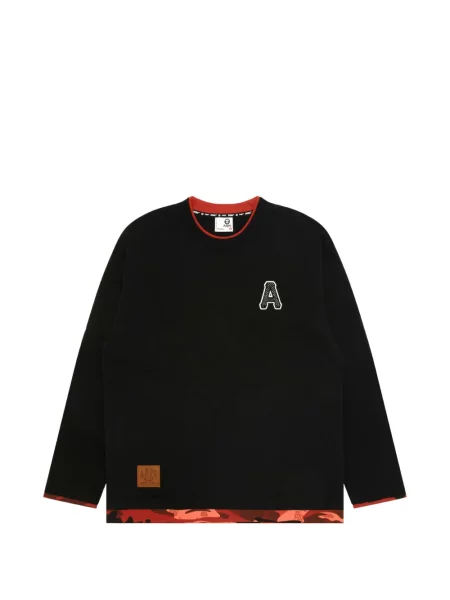 Tricou Aape By A Bathing Ape cu autograf negru