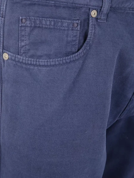 Pantaloni Incotex cu 5 buzunare albastru