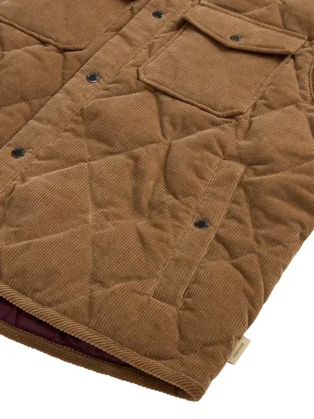 Vestă Woolrich de catifea cord maro