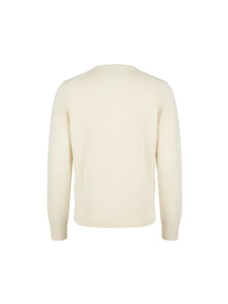 Sweter Mc2 Saint Barth z nadrukiem beżowy