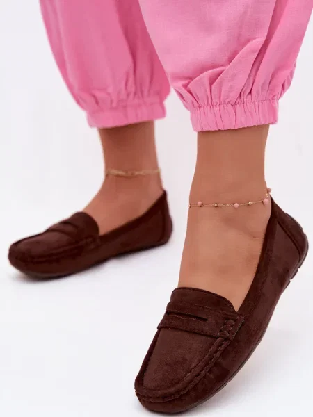 Mocasini Boto din piele maro