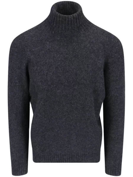 Vuneni džemper Drumohr siva