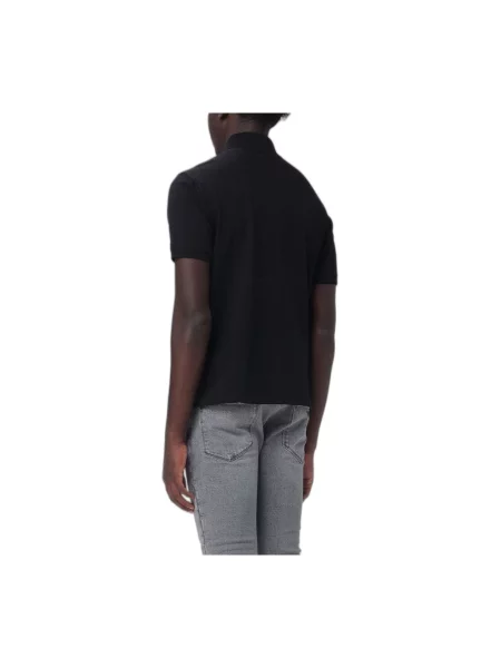 Koszulka polo Emporio Armani z dżerseju czarna
