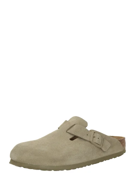 BIRKENSTOCK Pantofle Boston khaki zelené