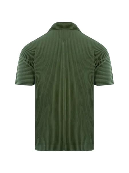 Gulerat tricou polo Issey Miyake verde