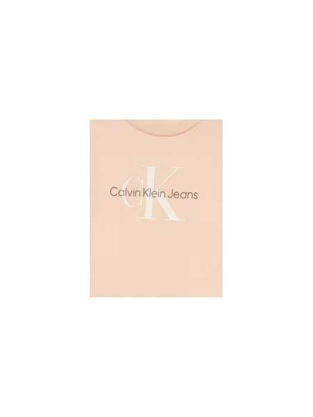 Calvin Klein Jeans Póló Monogram Regular Fit rózsaszín