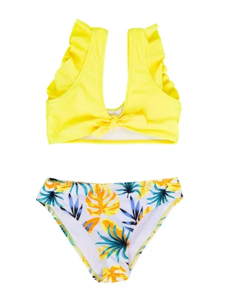 Costum de baie copii Yoclub alb