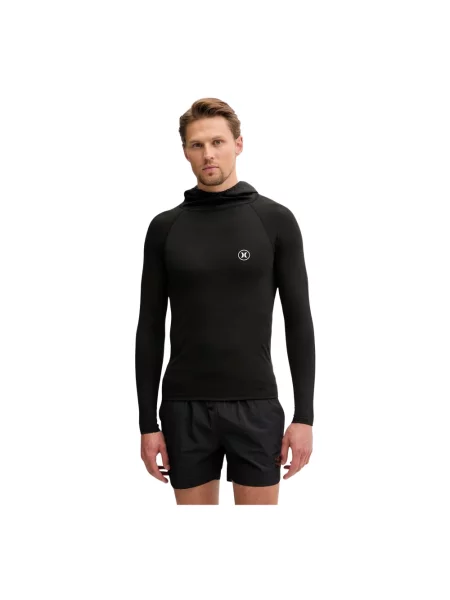 Bluza z kapturem Hurley z kapturem z długim rękawem czarna