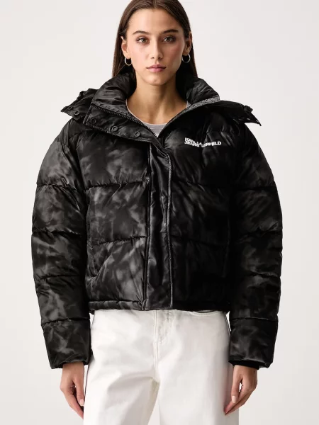 Karl Lagerfeld Jeans jachetă pentru femei negru