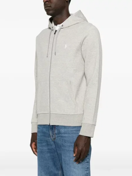 Hoodie Polo Ralph Lauren με κέντημα γκρι