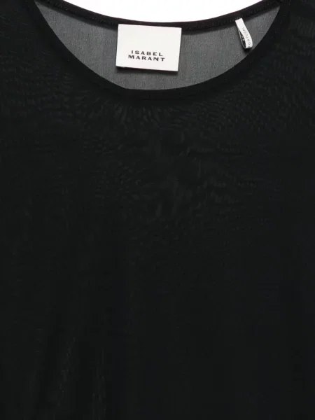 Top Isabel Marant transparente lung negru