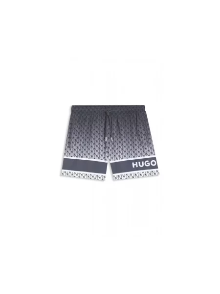 HUGO szorty kąpielowe PALMS_SWIM_SHORTS szare