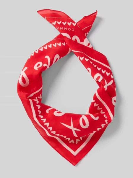 Chusta z dodatkiem jedwabiu Comma czerwona