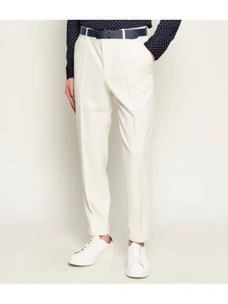 BOSS BLACK Pantaloni chino P-Perin | Tapered fit negru