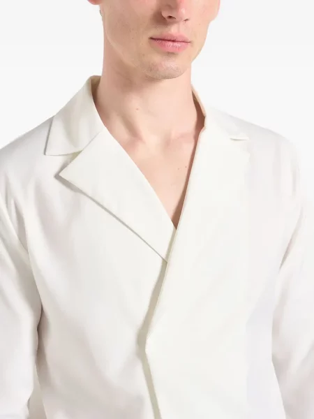 Сатенена риза Manière De Voir бяло