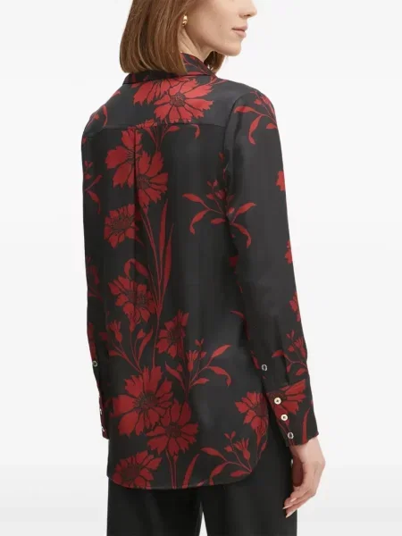 Cămașă Marciano cu model floral cu imagine negru