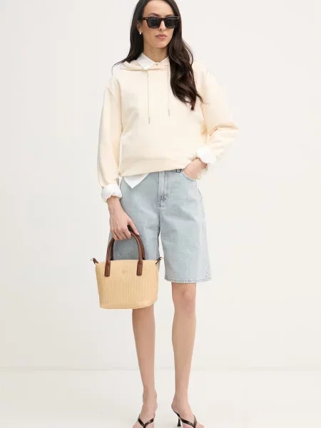 Calvin Klein Jeans Jopa Écru Boxy Fit bež