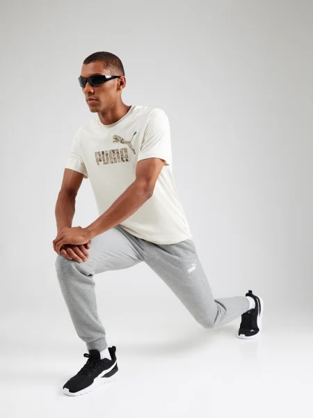 PUMA Tricou funcțional ESS crem deschis maro