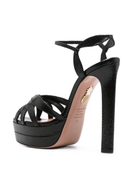 Sandale Aquazzura cu platformă negru