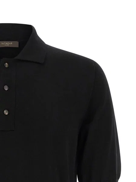 Polo Zanone tricotate scurt negru