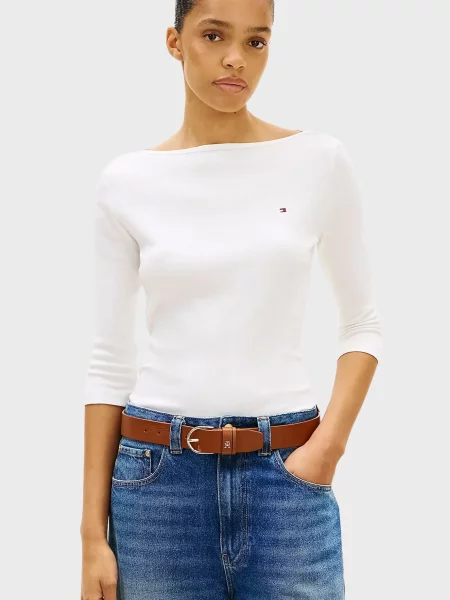 Лонгслів Tommy Hilfiger білий