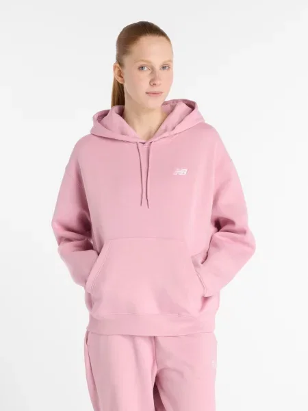 Худі New Balance бавовна/перероблений бежевий