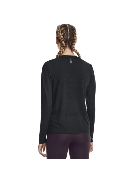 Tričko Under Armour Seamless Stride Ls Black M černé