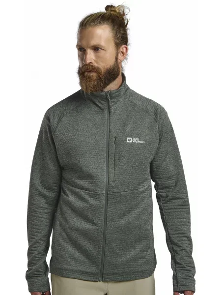 Кофта Jack Wolfskin Taiga fz m сіро-зелений зелений