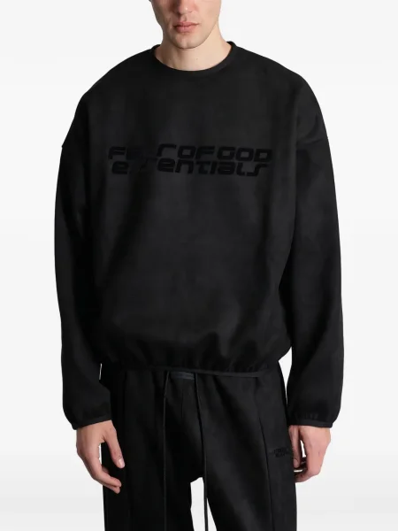 Hanorac Fear Of God Essentials cu imagine lung negru