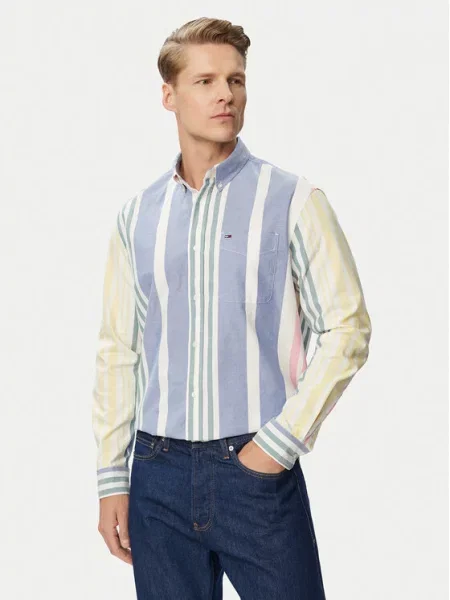 Tommy Jeans Koszula Oxford Kolorowy